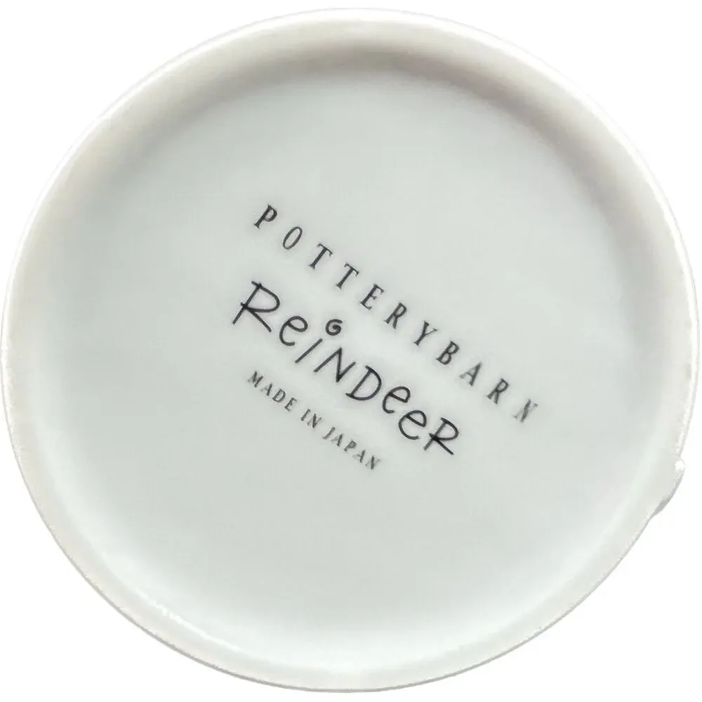 Pottery‎ Barn DANCER Reindeer Porcelain Mug 12 oz.